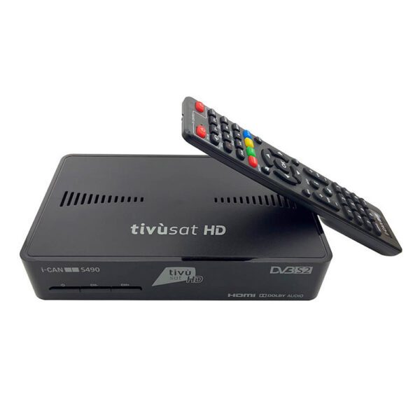 I-Can TVS 490-495 Decoder Sat Tivusat fronte