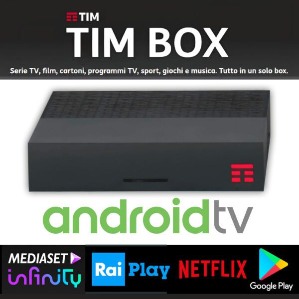TIM Box Decoder Digitale Terrestre 4K Android TV 32GB