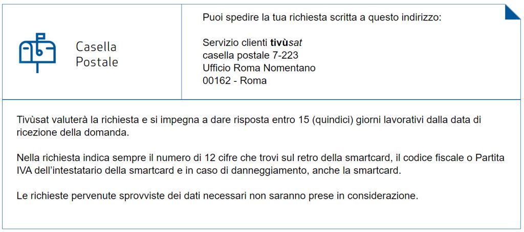 Tivusat casella postale