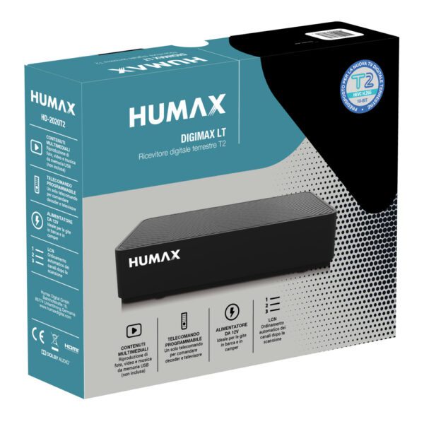 Humax Digimax LT Decoder Digitale Terrestre Confezione